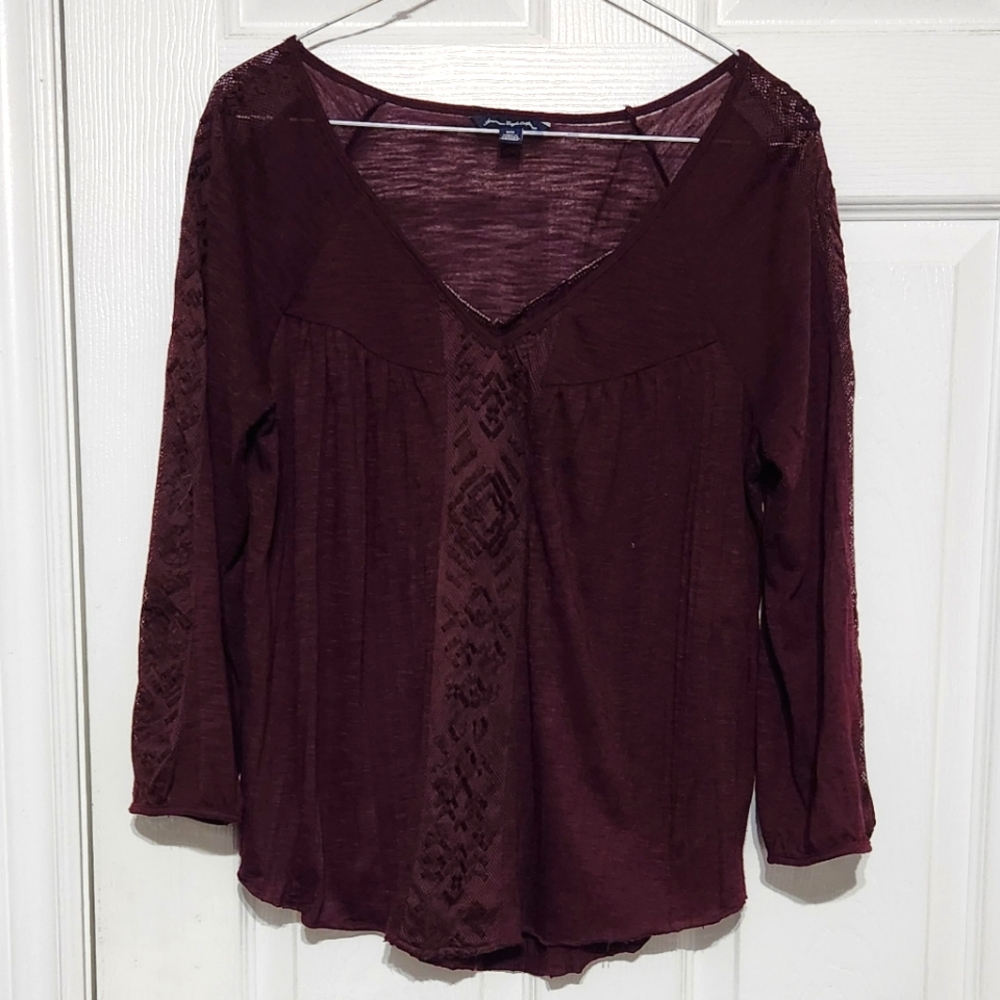 Elegant Burgundy Top